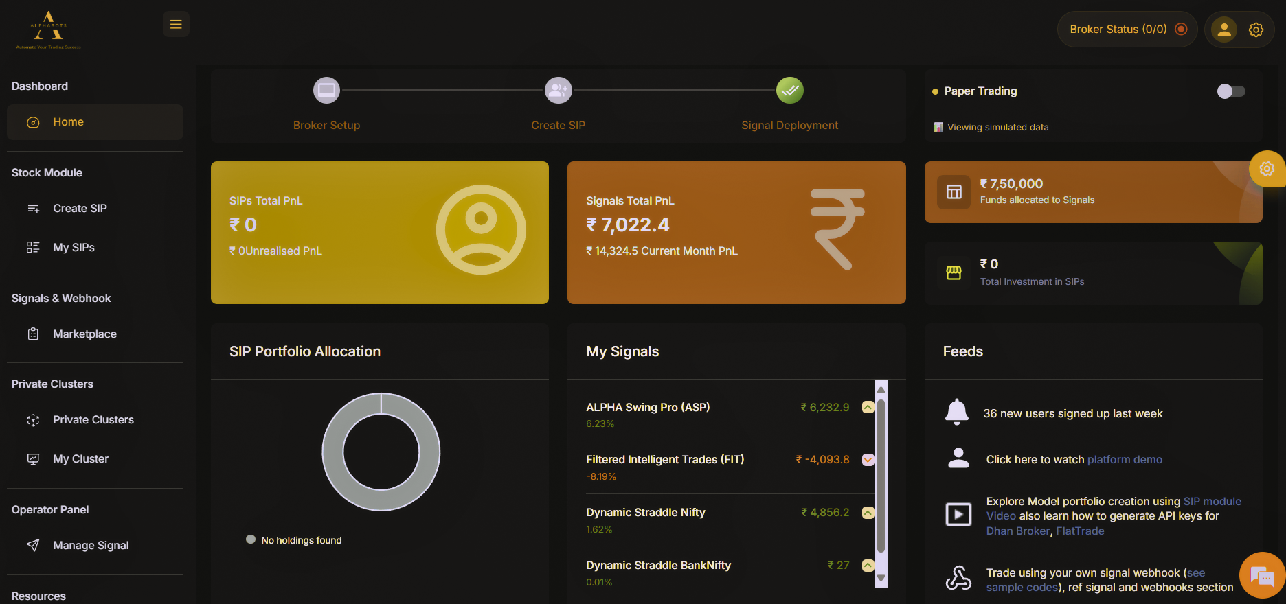 AlphaBots Trading Dashboard