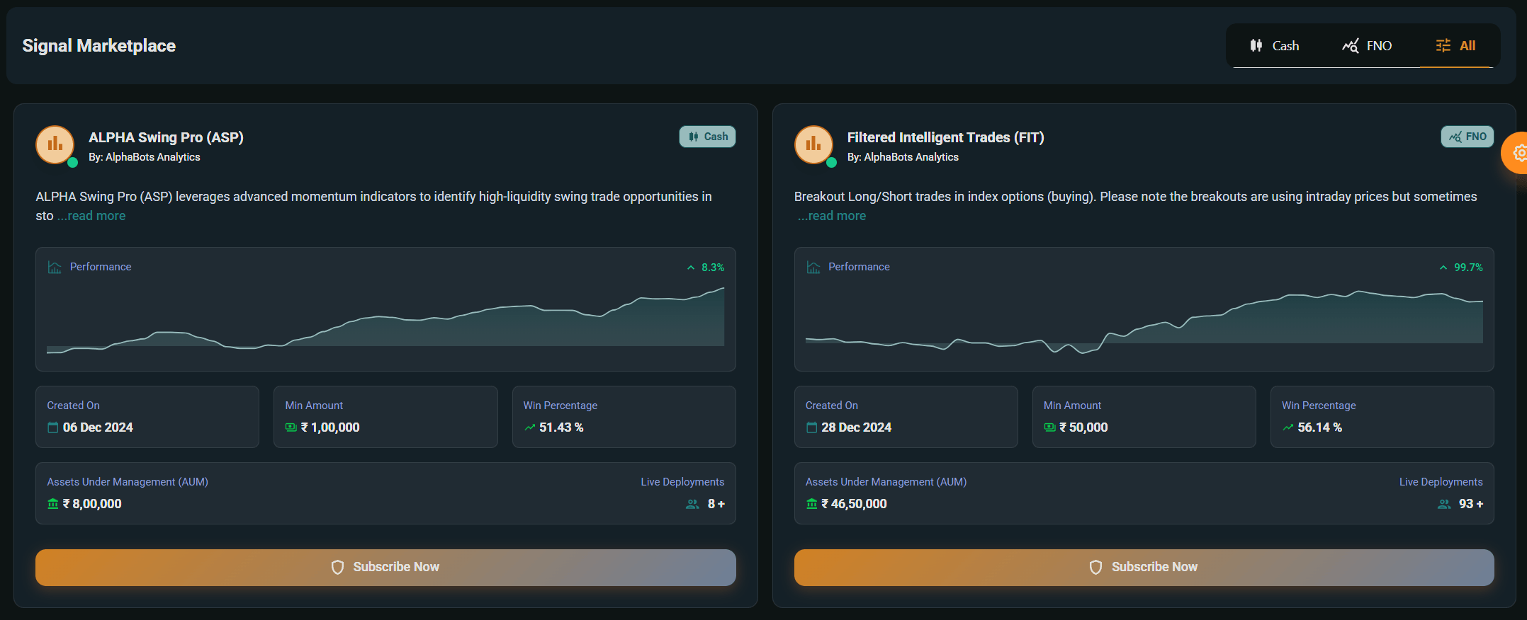 AlphaBots Marketplace